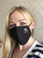 BLACK-BLACK cotton face mask 140116501 - Image 4