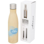 Vasa 500 ml wood-look copper vacuum insulated bottle - Image 2