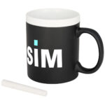 Chalk-write 330 ml ceramic mug - Image 3