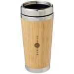 Bambus 450 ml tumbler with bamboo outer - Image 2