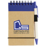 Zuse A7 recycled jotter notepad with pen - Image 12