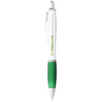 Nash ballpoint pen white barrel and coloured grip (blue ink) - Image 11