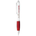 Nash ballpoint pen white barrel and coloured grip (blue ink) - Image 16