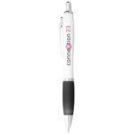 Nash ballpoint pen white barrel and coloured grip (blue ink) - Image 20