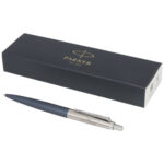 Parker Jotter XL matte with chrome trim ballpoint pen (blue ink) - Image 2