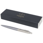 Parker Jotter XL matte with chrome trim ballpoint pen (blue ink) - Image 7