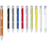 Moneta anodized aluminium click ballpoint pen (black ink) - Image 9