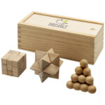 Brainiac 3-piece wooden brain teaser set - Image 2