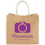 Harry coloured edge jute tote bag 25L - Image 10