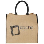 Harry coloured edge jute tote bag 25L - Image 17