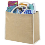 Harry coloured edge jute tote bag 25L - Image 12