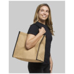 Harry coloured edge jute tote bag 25L - Image 30