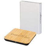 Leaf 5W bamboo and fabric wireless charging pad - Image 3