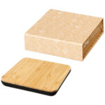 Leaf 5W bamboo and fabric wireless charging pad - Image 9