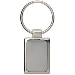 Sergio rectangular metal keychain - Image 4