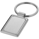 Sergio rectangular metal keychain - Image 5
