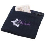 Brisky performance wristband with zippered pocket - Image 5