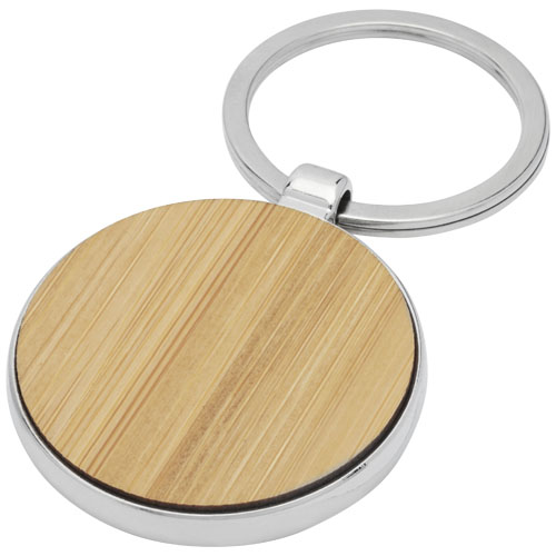 175977703644941 Nino bamboo round keychain - Image 1