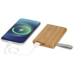 Tulda 5000 mAh bamboo power bank - Image 8