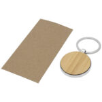 Nino bamboo round keychain - Image 5