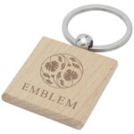 Gioia beech wood squared keychain - Image 2