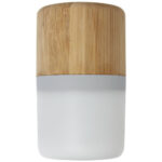 Aurea bamboo Bluetooth® speaker with light - Image 5