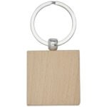 Gioia beech wood squared keychain - Image 4