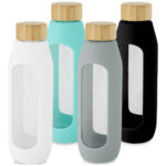 Tidan 600 ml borosilicate glass bottle with silicone grip - Image 7