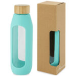 Tidan 600 ml borosilicate glass bottle with silicone grip - Image 8