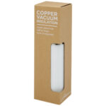 Hulan 540 ml copper vacuum insulated stainless steel bottle with bamboo lid - Image 5