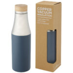 Hulan 540 ml copper vacuum insulated stainless steel bottle with bamboo lid - Image 11