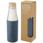 Hulan 540 ml copper vacuum insulated stainless steel bottle with bamboo lid - Image 12