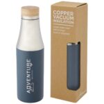 Hulan 540 ml copper vacuum insulated stainless steel bottle with bamboo lid - Image 13