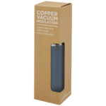 Hulan 540 ml copper vacuum insulated stainless steel bottle with bamboo lid - Image 15
