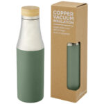 Hulan 540 ml copper vacuum insulated stainless steel bottle with bamboo lid - Image 21
