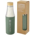 Hulan 540 ml copper vacuum insulated stainless steel bottle with bamboo lid - Image 23