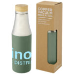 Hulan 540 ml copper vacuum insulated stainless steel bottle with bamboo lid - Image 24