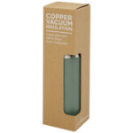 Hulan 540 ml copper vacuum insulated stainless steel bottle with bamboo lid - Image 25