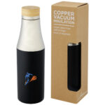 Hulan 540 ml copper vacuum insulated stainless steel bottle with bamboo lid - Image 32