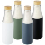 Hulan 540 ml copper vacuum insulated stainless steel bottle with bamboo lid - Image 39