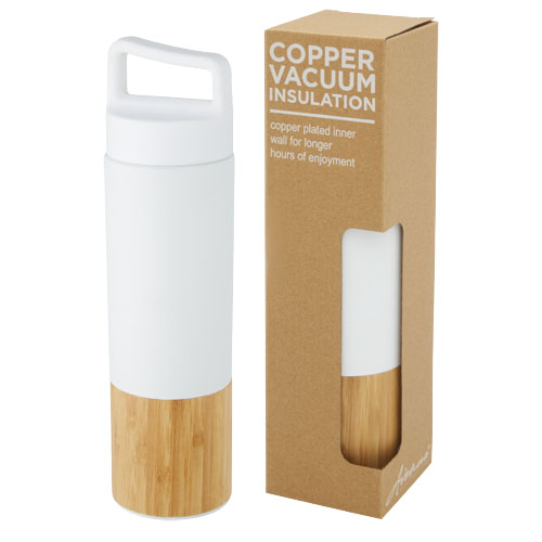 175977939713300 Torne 540 ml copper vacuum insulated stainless steel bottle with bamboo outer wall - Image 1
