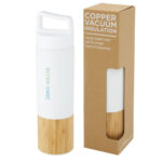 Torne 540 ml copper vacuum insulated stainless steel bottle with bamboo outer wall - Image 2