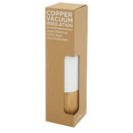 Torne 540 ml copper vacuum insulated stainless steel bottle with bamboo outer wall - Image 4