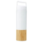Torne 540 ml copper vacuum insulated stainless steel bottle with bamboo outer wall - Image 5