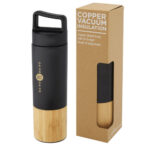 Torne 540 ml copper vacuum insulated stainless steel bottle with bamboo outer wall - Image 11
