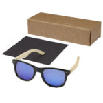 Taiyō rPET/bamboo mirrored polarized sunglasses in gift box - Image 7