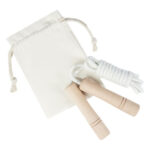Denise wooden skipping rope in cotton pouch - Image 4