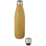 Cove 500 ml vacuum insulated stainless steel bottle with wood print - Image 6