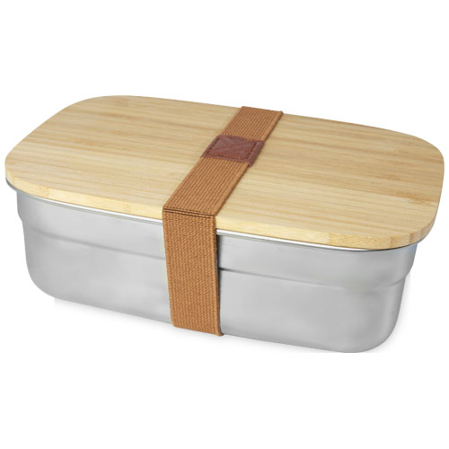175978733230368 Tite 700 ml stainless steel lunch box with bamboo lid - Image 1