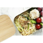 Tite 700 ml stainless steel lunch box with bamboo lid - Image 6